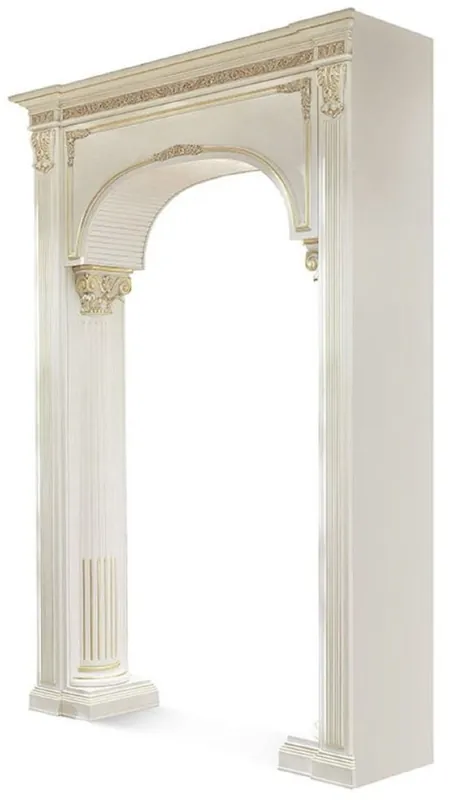 Neue Ware Casa Padrino cadre de porte baroque de luxe blanc / or 200 x H. 308 cm - Fabriqué en Italie