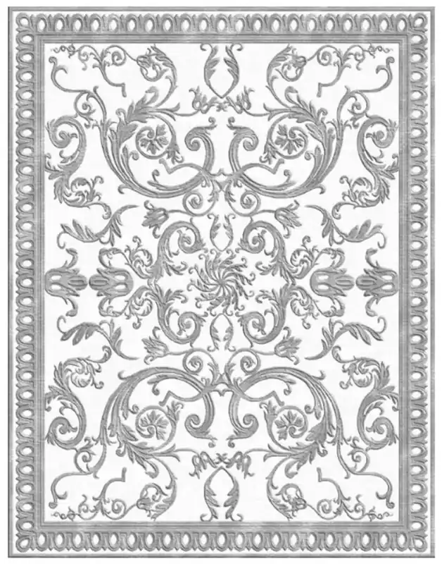 Casa Padrino Tapis de Salon Baroque de Luxe Blanc / Gris - Différentes Tailles Nur Für Kurze Zeit