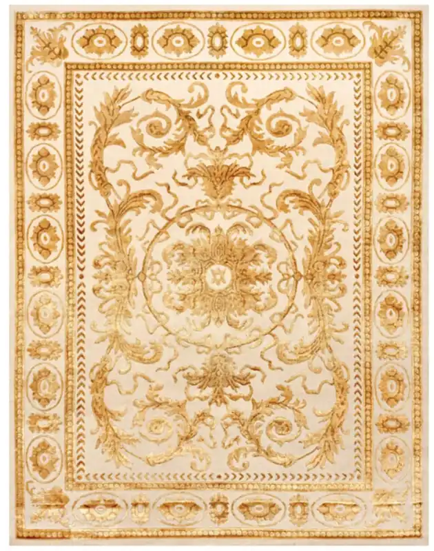 Preisreduziert Casa Padrino Tapis de Salon Baroque de Luxe Crème / Or - Différentes Tailles