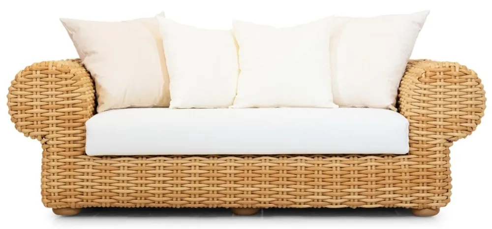 Casa Padrino canapé de jardin de luxe 2 places naturel / blanc 205 cm Jetzt Kaufen