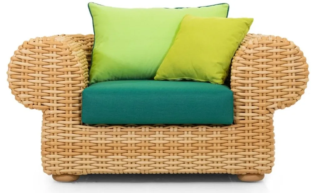 Casa Padrino fauteuil de jardin de luxe naturel / vert 135 cm Sale