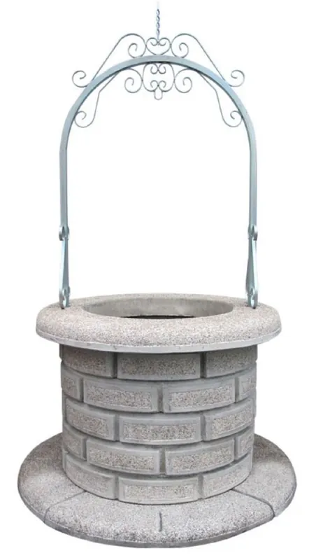 Casa Padrino fontaine de jardin Art Nouveau gris / argent Ø 130 x H. 220 cm Must-Have