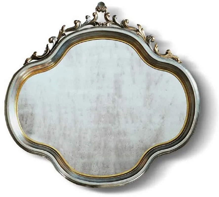 Sonderangebot Casa Padrino miroir baroque de luxe argent / or H. 119 cm - Fabriqué en Italie