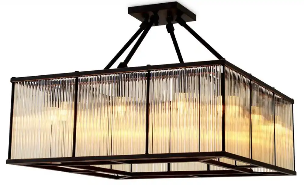 Top-Seller Casa Padrino lampe de couverture de salon de luxe bronze 80 cm