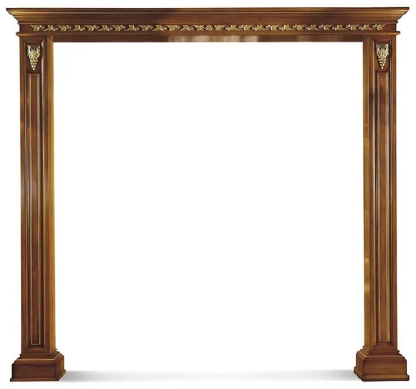 Markenprodukt Casa Padrino cadre de porte double baroque de luxe marron / or 271,5 x H. 248 cm - Fabriqué en Italie