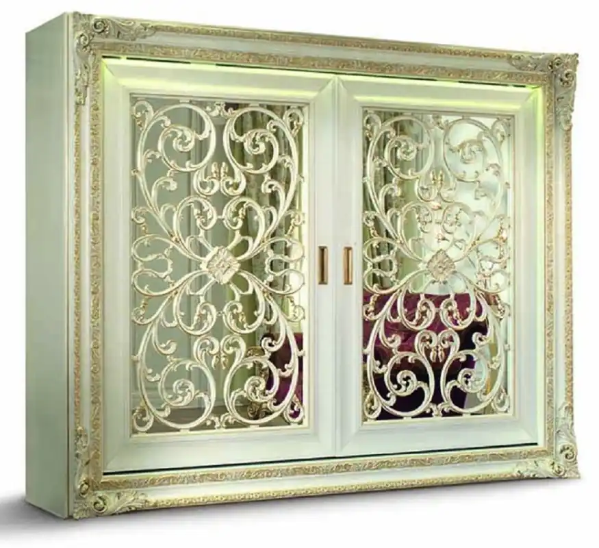 Casa Padrino armoire de chambre baroque de luxe blanc / or - Fabriqué en Italie Must-Have