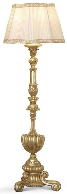 Casa Padrino lampadaire baroque de luxe or / crème H. 180 cm - Fabriqué en Italie Letzte Chance