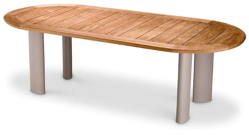 Neu Im Sortiment Casa Padrino table à manger de jardin de luxe naturel / sable 247 cm