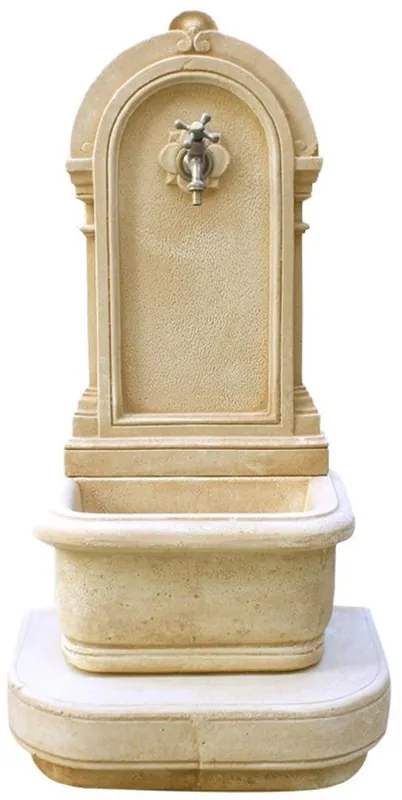 Casa Padrino fontaine murale Art Nouveau sable / argent H. 112 cm Neu