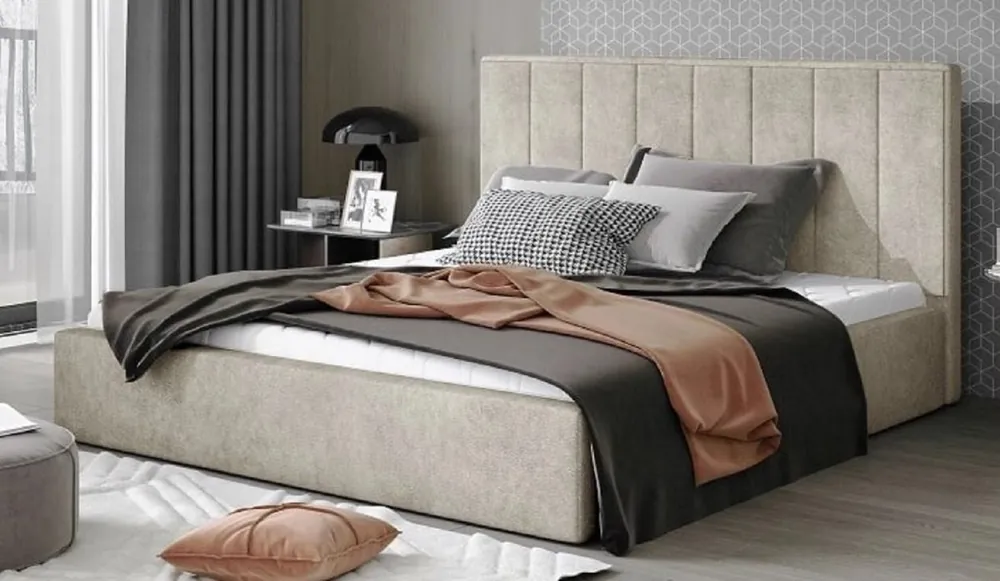 Schnäppchen Casa Padrino Lit Double de Luxe avec Matelas Gris Clair - Différentes Tailles