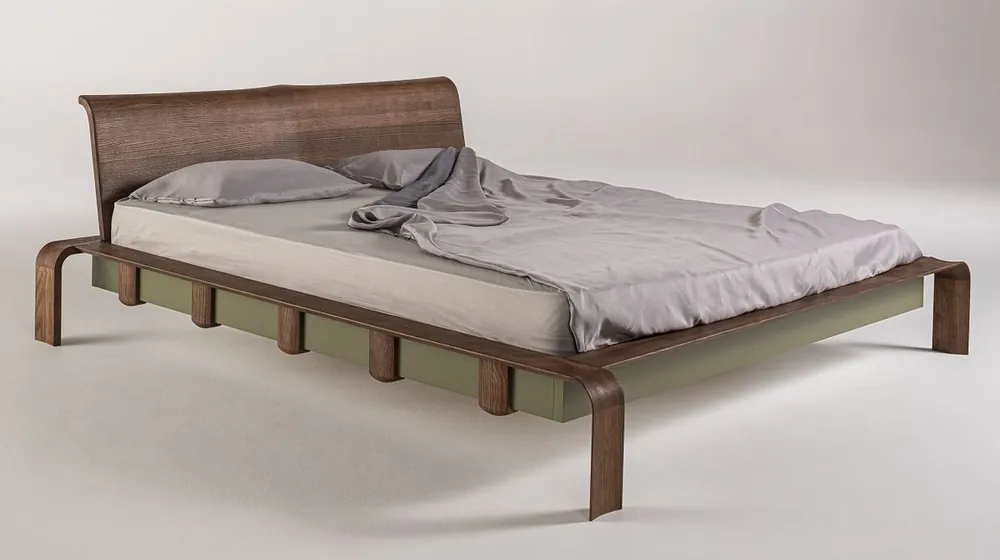 Casa Padrino Lit Double de Luxe en Bois Massif Marron Foncé - Différentes Tailles Top-Preis