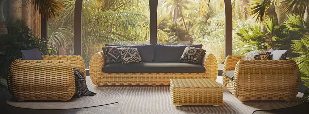 Wochenendangebot Casa Padrino ensemble de meubles de jardin de luxe naturel / anthracite