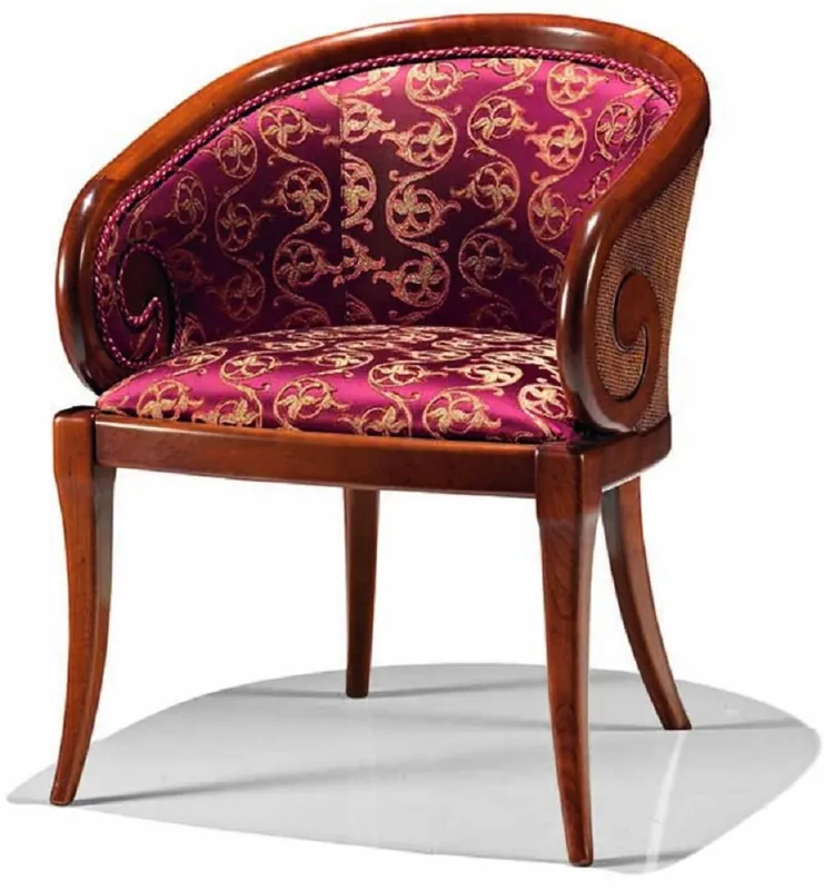 Kracherpreis Casa Padrino fauteuil baroque de luxe violet / marron - Fabriqué en Italie