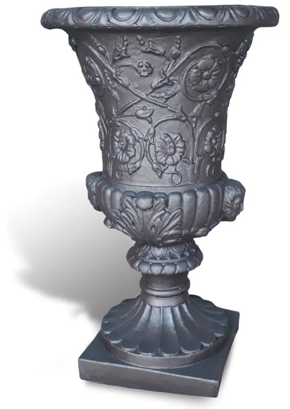 Casa Padrino pot de fleurs baroque de luxe noir Ø 40 x H. 60 cm - Fabriqué en Italie Top-Preis