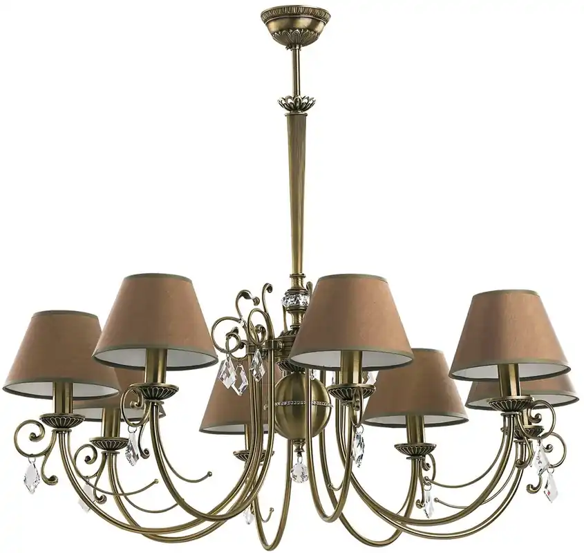 Casa Padrino lustre baroque de luxe en cristal laiton avec patine / marron Ø 90 cm Angebot
