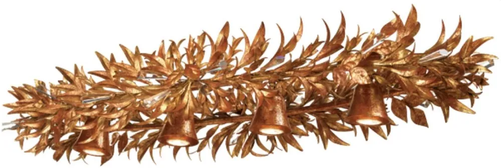 Aktuell Casa Padrino lustre LED de luxe en cristal or marron 115 cm - Fabriqué en Italie