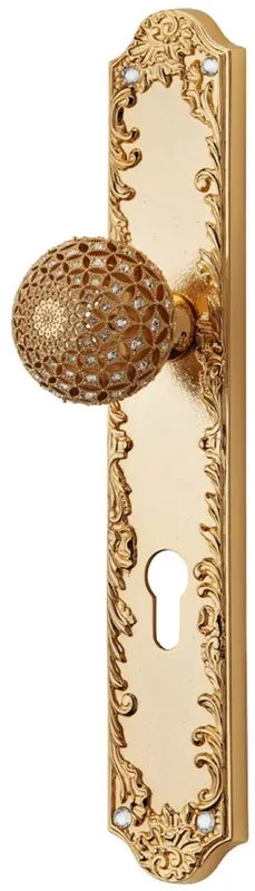 Top-Angebot Casa Padrino ensemble de boutons de porte baroque avec verre en cristal Swarovski H. 30 cm - Fabriqué en Italie