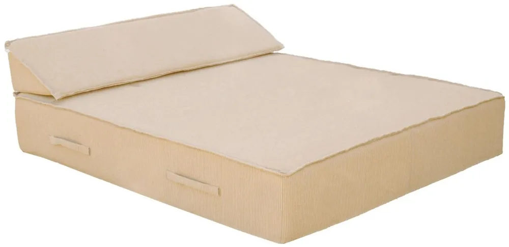 Casa Padrino chaise longue de jardin double de luxe beige 180 x 160 cm Sale