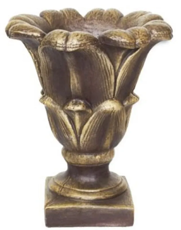 Neuheit Casa Padrino pot de fleurs baroque marron antique / or Ø 49 x H. 58 cm