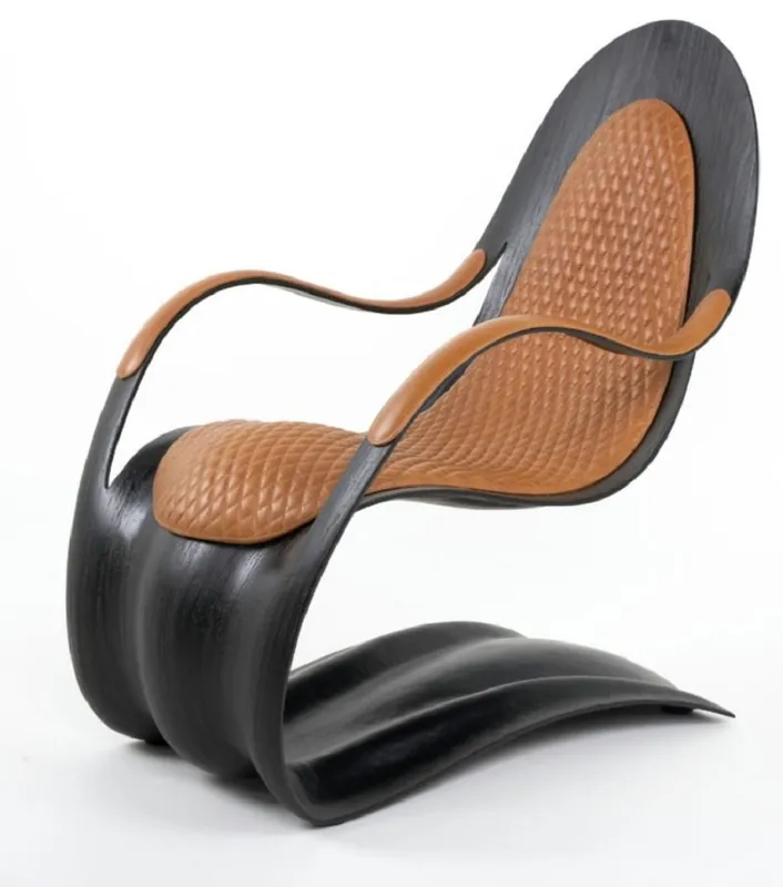 Garantierte Lieferung Casa Padrino fauteuil de salon & hôtel de luxe noir / marron H. 103 cm