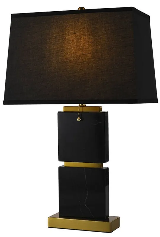 Aktuell Casa Padrino lampe de table luxe en marbre noir / or H. 66 cm