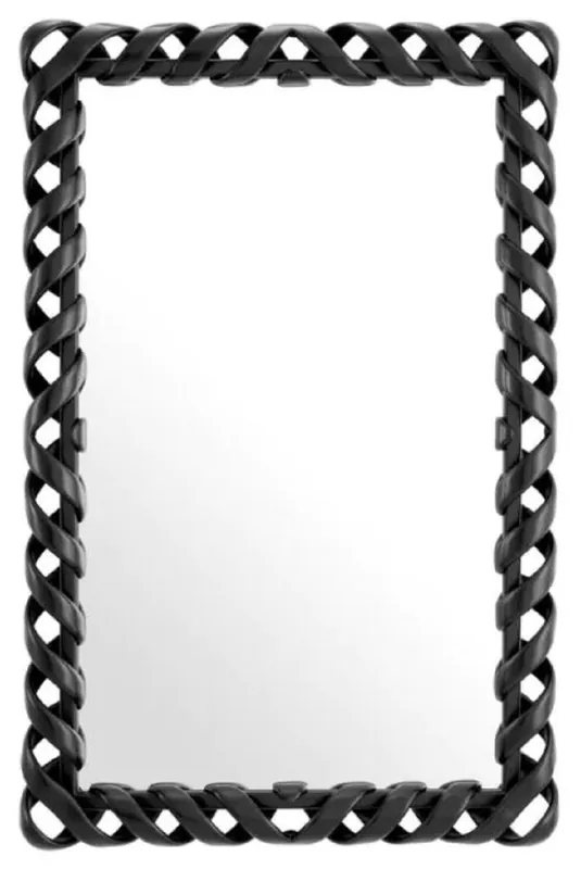 Neue Kollektion Casa Padrino miroir de luxe en acajou noir H. 141 cm