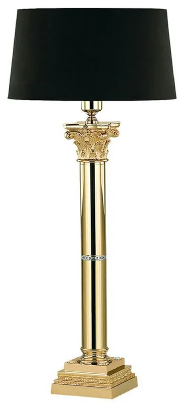 Casa Padrino lampe de table baroque de luxe or / noir H. 74 cm Garantierte Lieferung
