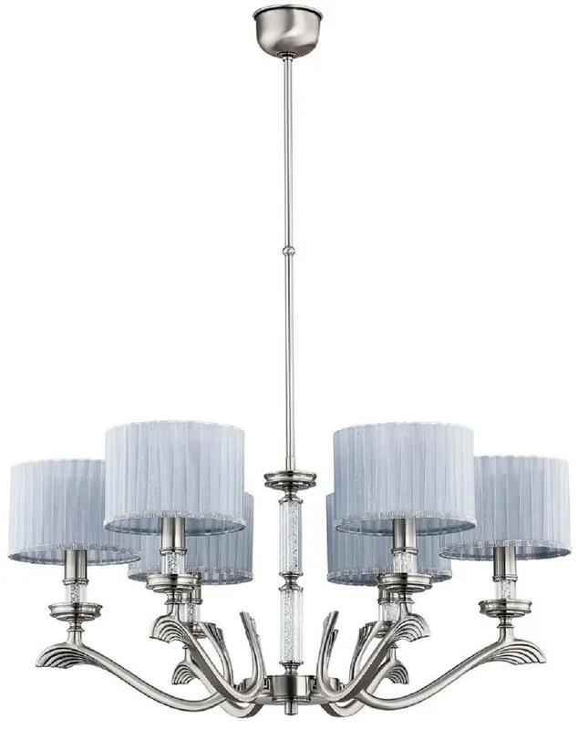 Mega-Angebot Casa Padrino lustre baroque de luxe argent mat / gris Ø 76 cm
