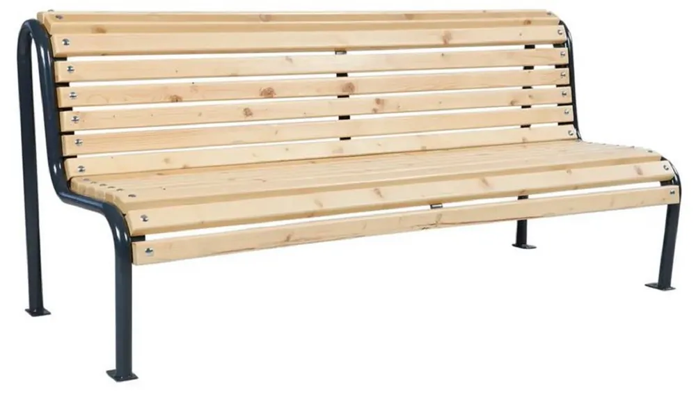 Casa Padrino banc de jardin naturel / noir 188 cm Wochenendangebot