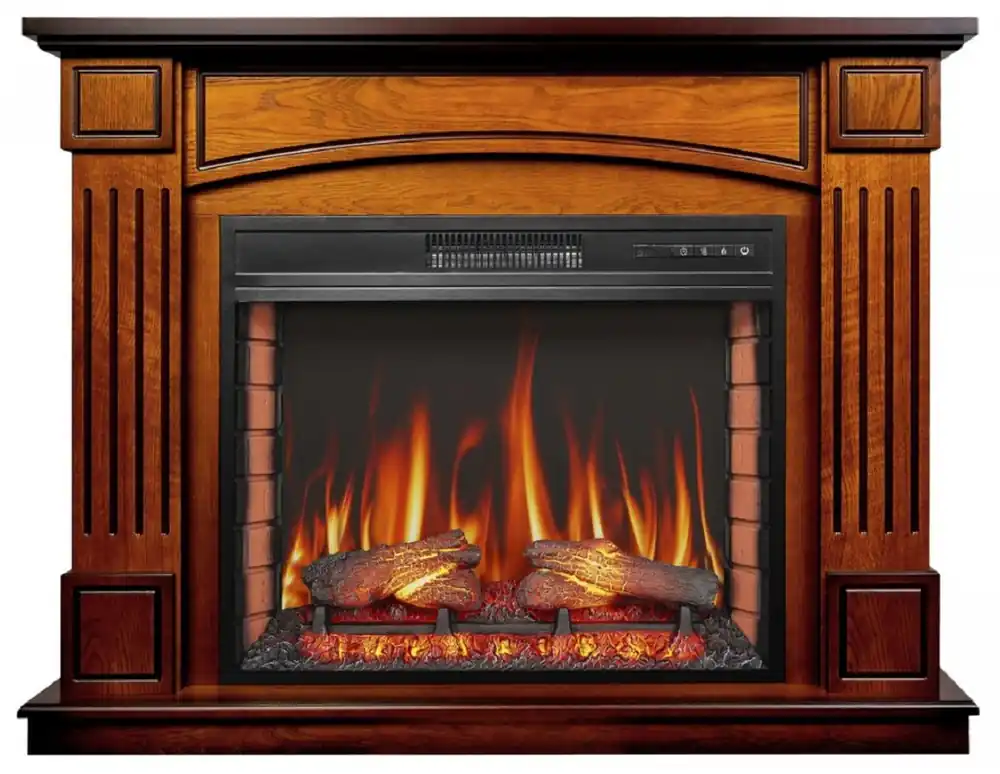 Top-Angebot Casa Padrino cheminée électrique baroque LED marron 114 x 34 x H. 90,3 cm