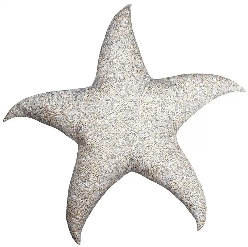 Geprüft Casa Padrino pouf luxe étoile de mer beige / blanc Ø 180