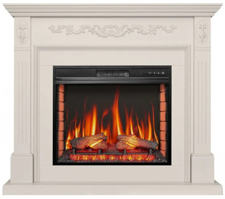 Casa Padrino cheminée électrique baroque LED blanc 128 x 38 x H. 110,5 cm Jetzt Bestellen
