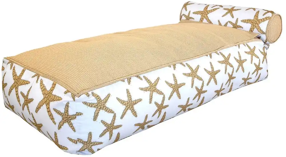 Casa Padrino chaise longue d'eau de luxe avec repose-tête blanc / beige 180 cm Preis Gesenkt