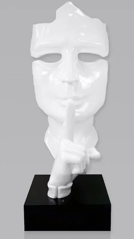 Casa Padrino sculpture décorative XXL blanc / noir H. 190 cm Beliebt