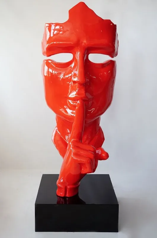 Casa Padrino sculpture décorative XXL rouge / noir H. 190 cm Sofort Bestellen