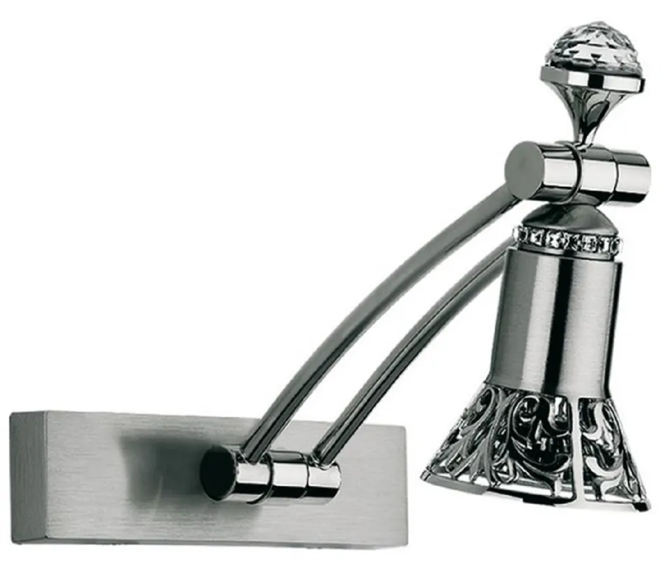 Sonderangebot Casa Padrino applique murale / liseuse LED luxe baroque cristal argent H. 20 cm