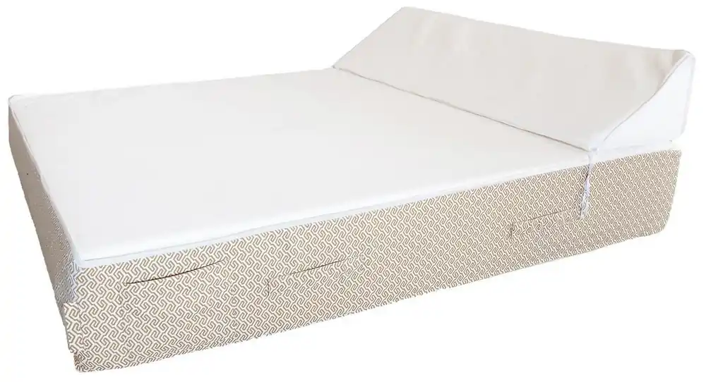 Sale Casa Padrino chaise longue de jardin double de luxe blanc / beige 180 x 160 cm