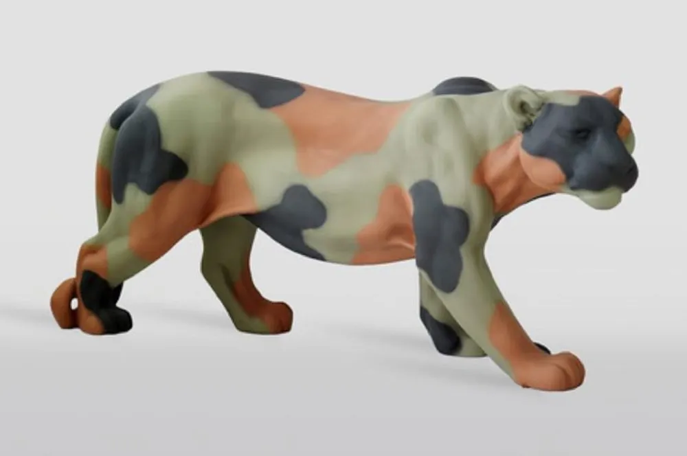 Casa Padrino sculpture décorative XXL panthère camouflage 160 x H. 72 cm Top-Preis