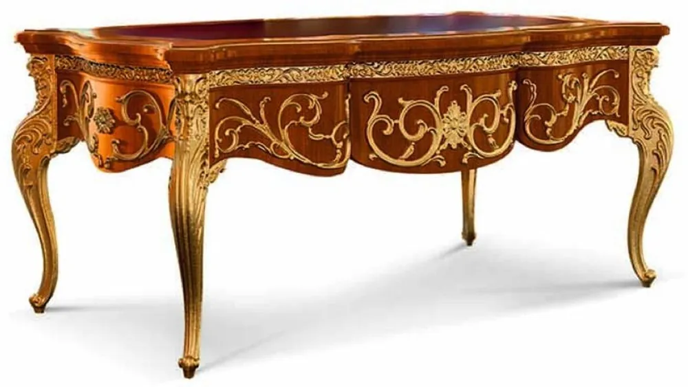 Casa Padrino Bureau Baroque de Luxe Marron / Or 176 cm - Meubles Baroques - Fabriqué en Italie Sofort Bestellen