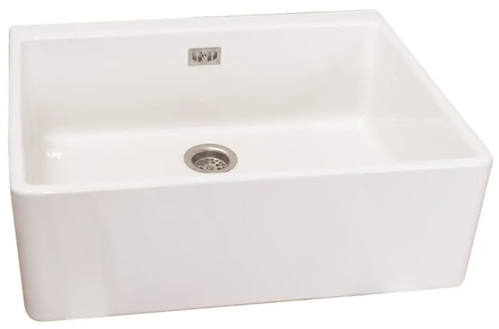 Casa Padrino lavabo en céramique de style campagnard blanc 60 cm - Accessoires de salle de bain Rabatt