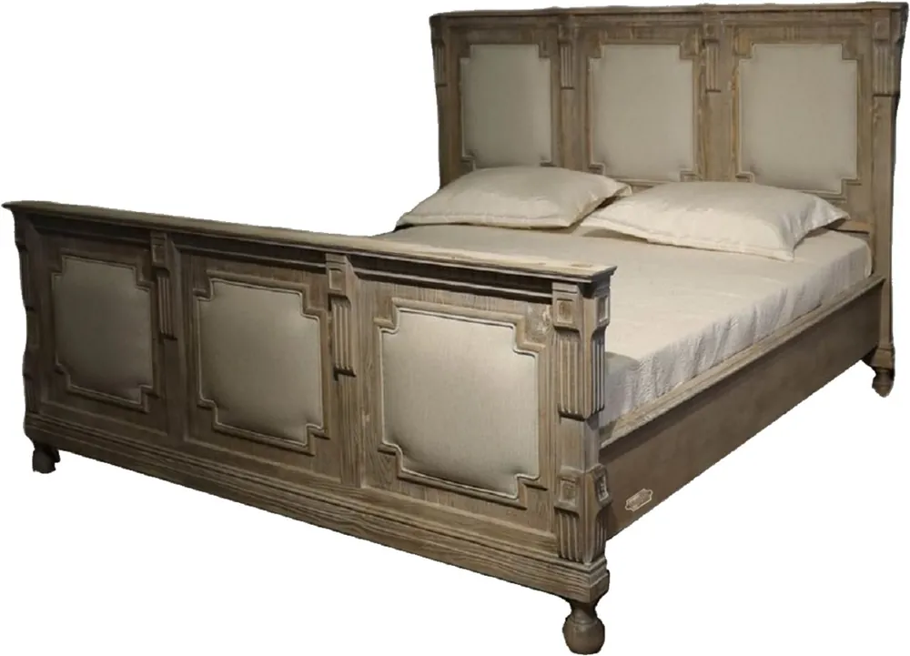 Jetzt Bestellen Pompöös de Casa Padrino lit double de style campagnard de luxe Provence gris antique - Conçu par Harald Glööckler