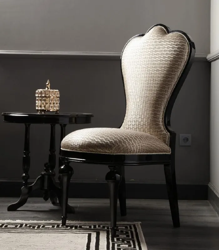 Heißes Angebot Casa Padrino chaise de salle à manger baroque de luxe or / noir H. 120 cm - Meubles de salle à manger baroques