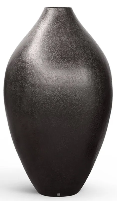 Solange Der Vorrat Reicht Casa Padrino pot de fleurs décoratif de luxe noir mat Ø 91 x H. 155 cm - Décoration de jardin