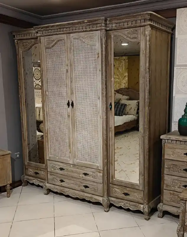 Pompöös de Casa Padrino armoire de chambre baroque de luxe Provence marron / gris - Conçu par Harald Glööckler Jetzt Bestellen