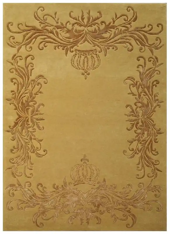 Pompöös by Casa Padrino tapis baroque de luxe couronne par Harald Glööckler or - Différentes Tailles Kracherpreis