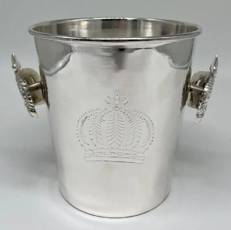Pompöös de Casa Padrino refroidisseur de champagne baroque de luxe couronne argent H. 14 cm - conçu par Harald Glööckler Aktuell
