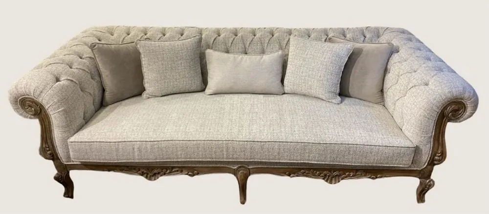 Pompöös de Casa Padrino canapé baroque de luxe Provence gris / marron - conçu par Harald Glööckler Begrenztes Angebot