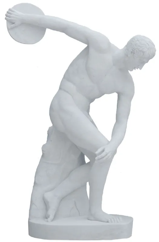 Beliebt Casa Padrino sculpture décorative en marbre de jardin lanceur de disque gris H. 170 cm