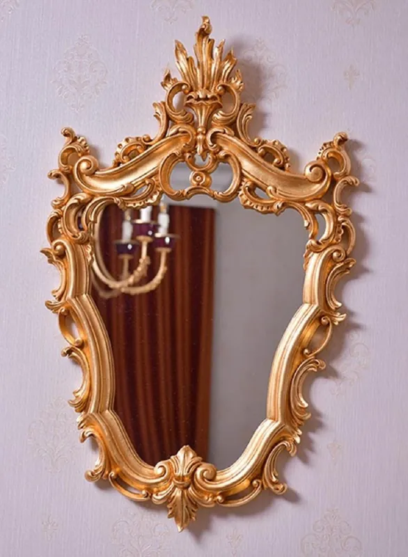 Casa Padrino miroir baroque de luxe or H. 73 cm - Magnifique miroir mural de style baroque - Fabriqué en Italie Highlight