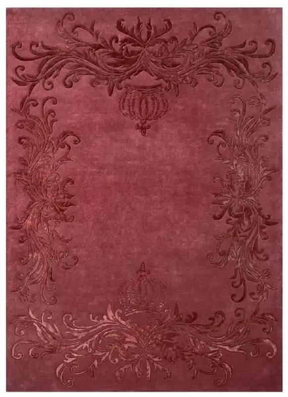 Pompöös by Casa Padrino tapis baroque de luxe couronne par Harald Glööckler bordeaux rouge 200 x 300 cm Günstig